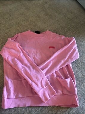 Maison Scotch Pink Logo Patch Crewneck Sweatshirt - ACCEPTING OFFERS